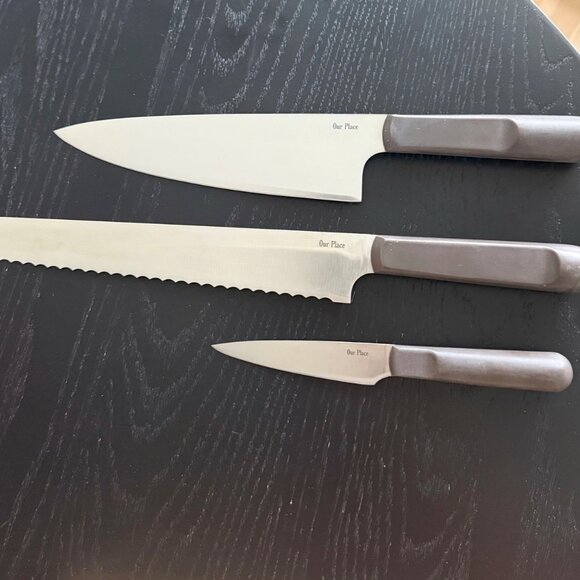 Our Place Knife Trio Set- Charcoal
